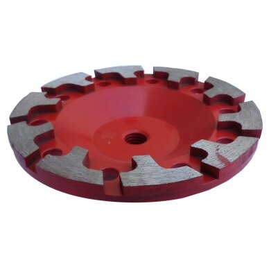 Deimantinis šlifavimo diskas | lėkštės tipo | T-formos eilė | M14x125 mm (TF0125) 3