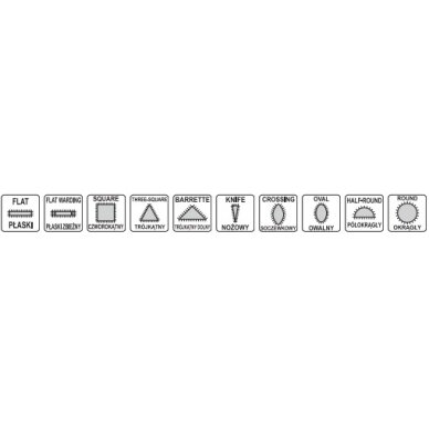 Deimantinių dildelių rinkinys | 3x140x50 mm | 10 vnt (YT-6144) 1
