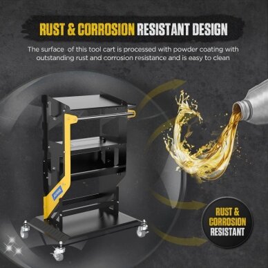 Diagnostinės įrangos vežimėlis AUTOOL MMT553 | 740x440x1000MM 6