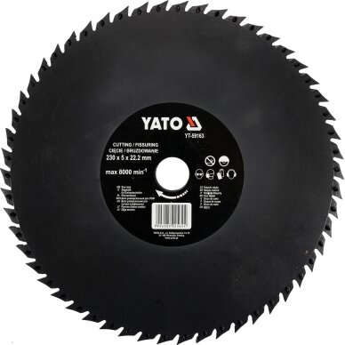 Diskas/freza medžiui | 230 mm (YT-59163) 1