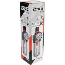 Drėgmės filtras su reguliatoriumi ir manometru 1/2" "Yato" (YT-2383)