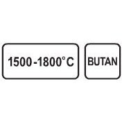 Dujinis degiklis su žarna ir antgaliais | 1500~1800°C (73340) 3