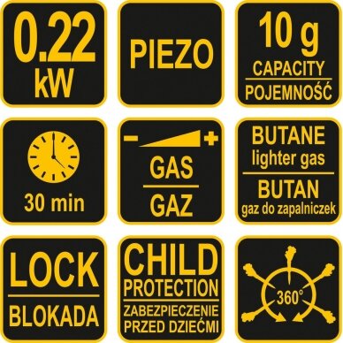 Dujinis degiklis | 2.8kW / 1300º C (73420) 5