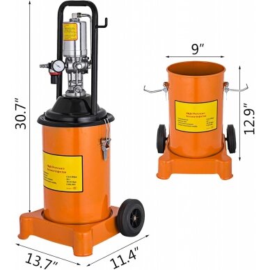 Efektyvus pneumatinis tepimo įrenginys | 12 l (H0706) 5