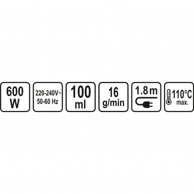 Elektrinis garo valytuvas LUND 67231 | 600W | 110°C | 100ML 4