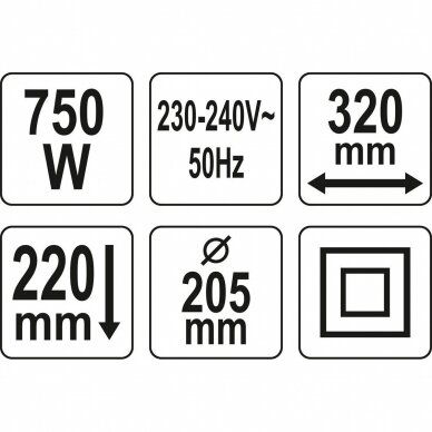 Kultivatorius FLO 79725 | 750W | 320MM 3