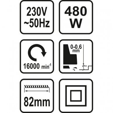 Elektrinis oblius LUND 79415 | 480W | 82x0.6MM 2