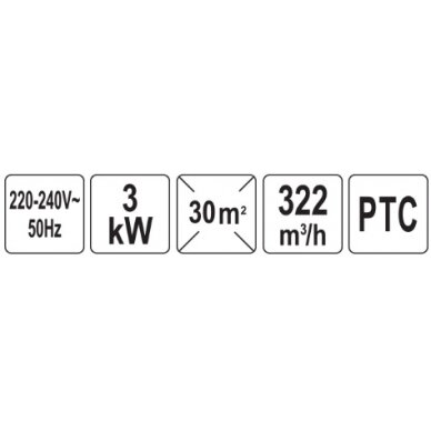 Elektrinis šildytuvas | 3 kW (YT-99720) 4