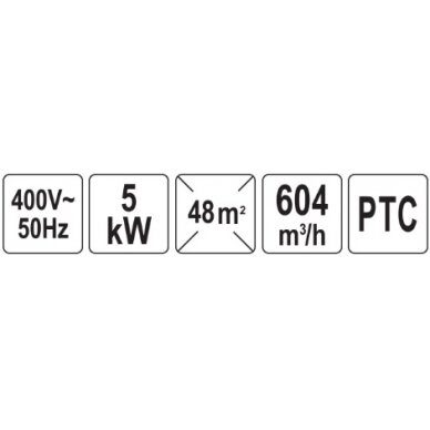 Elektrinis šildytuvas | 5 kW (YT-99710) 4