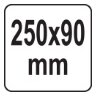 Fasadiniė glaistyklė | nerūdijantis plienas | 250X90 mm (YT-52311) 3