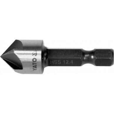 Freza/grąžtas metalui | HSS | Hex 6,3 mm (1/4") | Ø 12.4 mm (YT-44724)