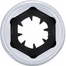 Galvutė žvakėms | Hexagon | 12.5 mm (1/2") | 14 mm (2407)