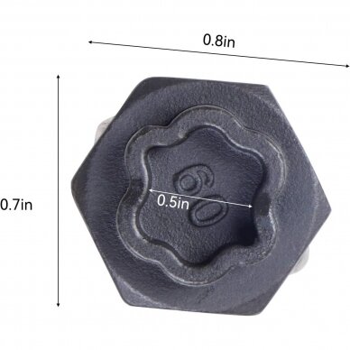 Galvučių rinkinys ratų varžtų užraktams [slapukams] H4034 | su 1/2" adapteriu ir išmušikliu | BMW | 22 vnt. 8