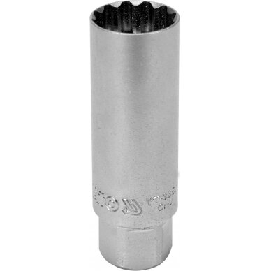 Galvutė žvakėms 12-kampė magnetinė | 10 mm (3/8") | 16 mm (YT-38511)