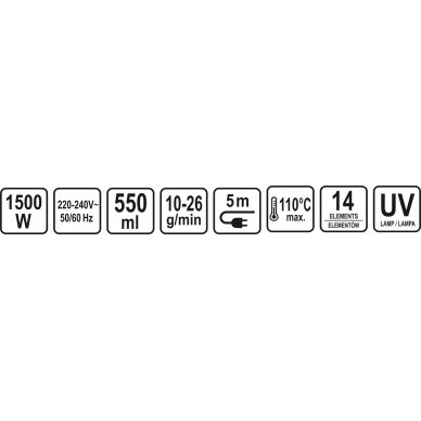 Garų šluota / garinis valytuvas | 1500 W | su UV lempa (67221V) 18