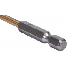 Grąžtas metalui su Hex 6.3 mm (1/4") galu HSS-TiN | 4.8 mm (YT-44760)
