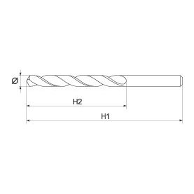 Grąžtas metalui HSS-Cobalt 10.0 mm (YT-4100) 2