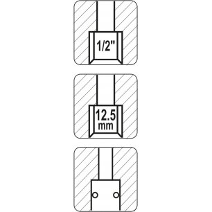 Greita jungtis 1/2" vidinis sriegis (lizdas) (YT-2395) 2