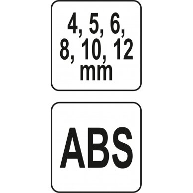 Grąžto gidas, šablonas su rankena | 4, 5, 6, 8, 10 ir 12 mm  (YT-39700) 4