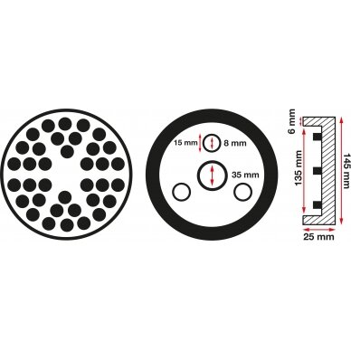 Guminis padas | auto keltuvams | Ø 145 mm (6474) 1