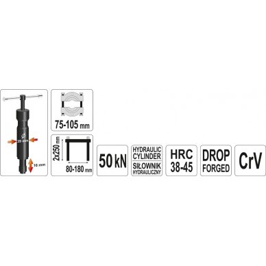 Guolių nuėmėjas su hidrauliniu cilindru | 5 t. (YT-0609) 4