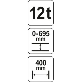 Hidraulinis presas YATO YT-55580 | 12T 3