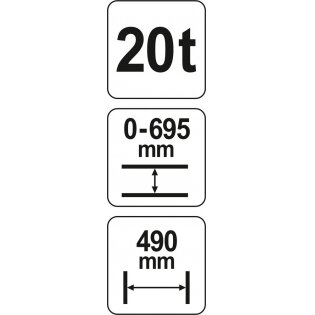 Hidraulinis presas YATO YT-55581 | 20T 3