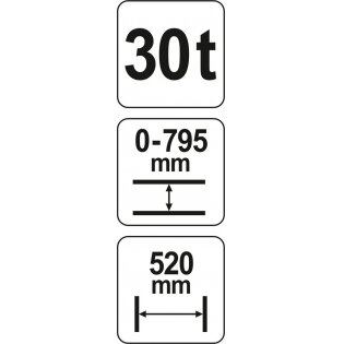 Hidraulinis presas YATO YT-55582 | 30T 3