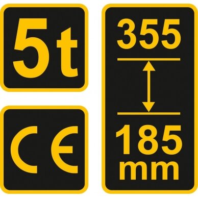 Hidraulinis teleskopinis keltuvas VOREL 80032 | 5T 2