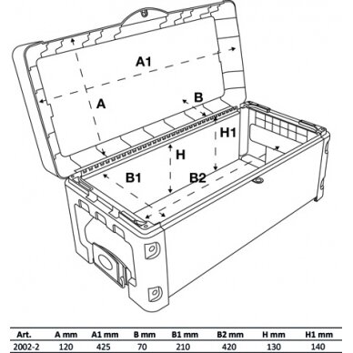 Įrankių dėžė su stalčiumi / priedas | BGS 2002 (2002-2) 11
