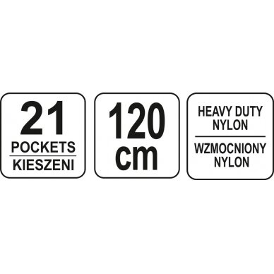 Įrankių diržas su kišenėmis (YT-7400) 2