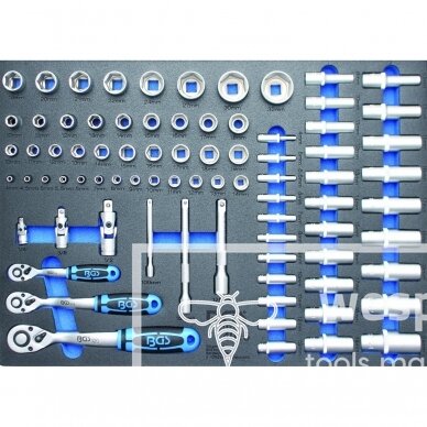 Įrankių spintelė BGS Technic 4050 | 8 stalčiai | 296VNT. 3