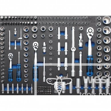 Įrankių spintelė BGS Technic 4062 | 7 stalčiai | 263VNT. 1