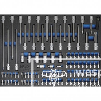 Įrankių spintelė BGS Technic 4090 | 8 stalčiai | 293VNT. 2