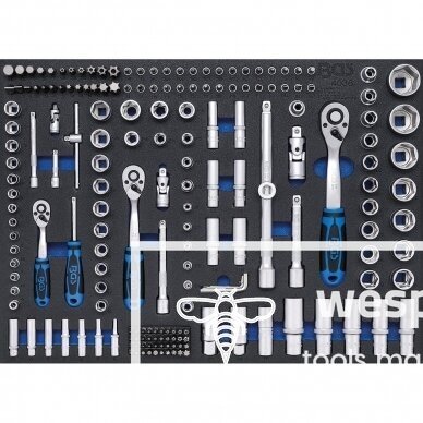 Įrankių spintelė BGS Technic 4140 | 7 stalčiai | 209VNT. 3