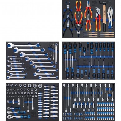 Įrankių spintelė BGS Technic 6060 | 7 stalčiai | 246VNT. 1