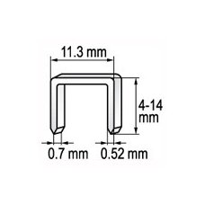 Kabės 10 mm | 0.7x11.2 | 1000 vnt. (YT-7053)