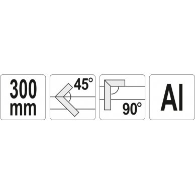 Kampainis aliuminis | 300 mm (YT-7081) 2