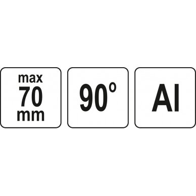 Kampinis spaustuvas | 90° kampas (YT-65136) 5