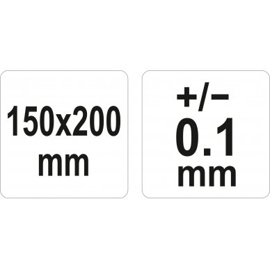 Kampo matuoklis / matlankis su liniuote | 150x200 mm (YT-72141) 4