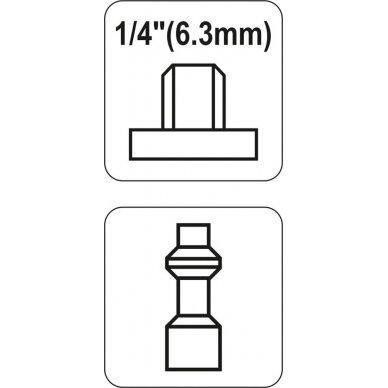 Kištukas 1/4" (išorinis sriegis) (YT-2399) 2