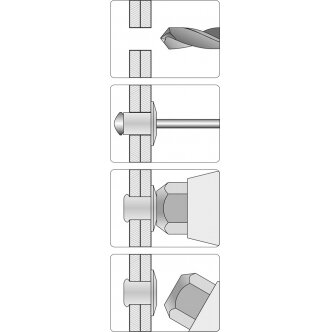 Kniediklis | Armonika | 2,4/3.2/4.0/4.8/6.4 mm (YT-36060) 3