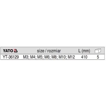 Kniediklis srieginėms kniedėms | M3, M4, M5, M6, M8, M10, M12 (YT-36129) 4