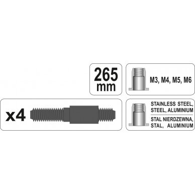 Kniediklis srieginėms knienėms | M3-M6 (70270) 5