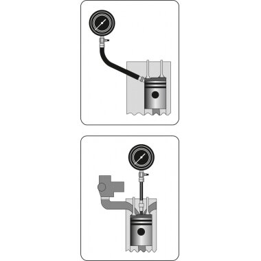 Kompresijos matuoklis benzininiams varikliams (YT-7300) 3