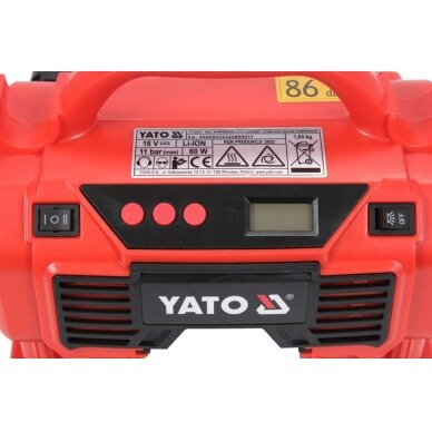 Kompresorius | 18V | 11 BAR 21 l / min (be baterijos) (YT-23248) 4