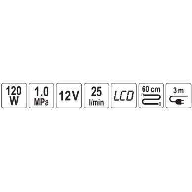 Kompresorius automobilinis | 12V LCD (YT-73470) 5