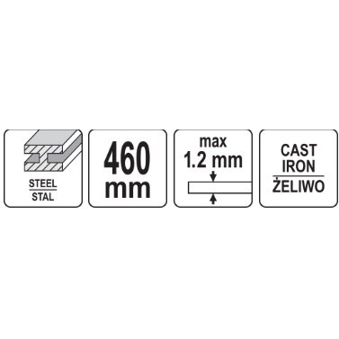 Kraštų lenkimo staklės | lakštiniam metalui | 460 mm (49900) 3