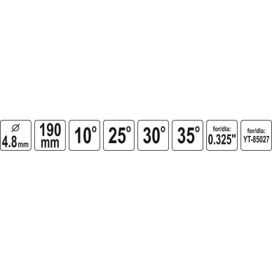 Kreipiančioji / gidas apvalioms dildelėms | 4.8 mm (YT-85049) 3