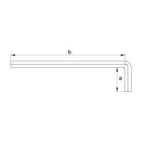 L tipo raktų rinkinys | Metalinė dėžutė | šešiakampis Hex 3 - 17 mm | 10 vnt. (YT-0519) 1